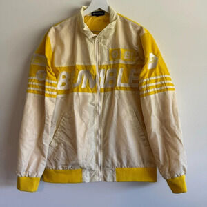 Bumble the dating app yellow zip up jacket size medium